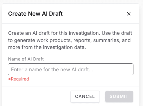 Create New AI Draft