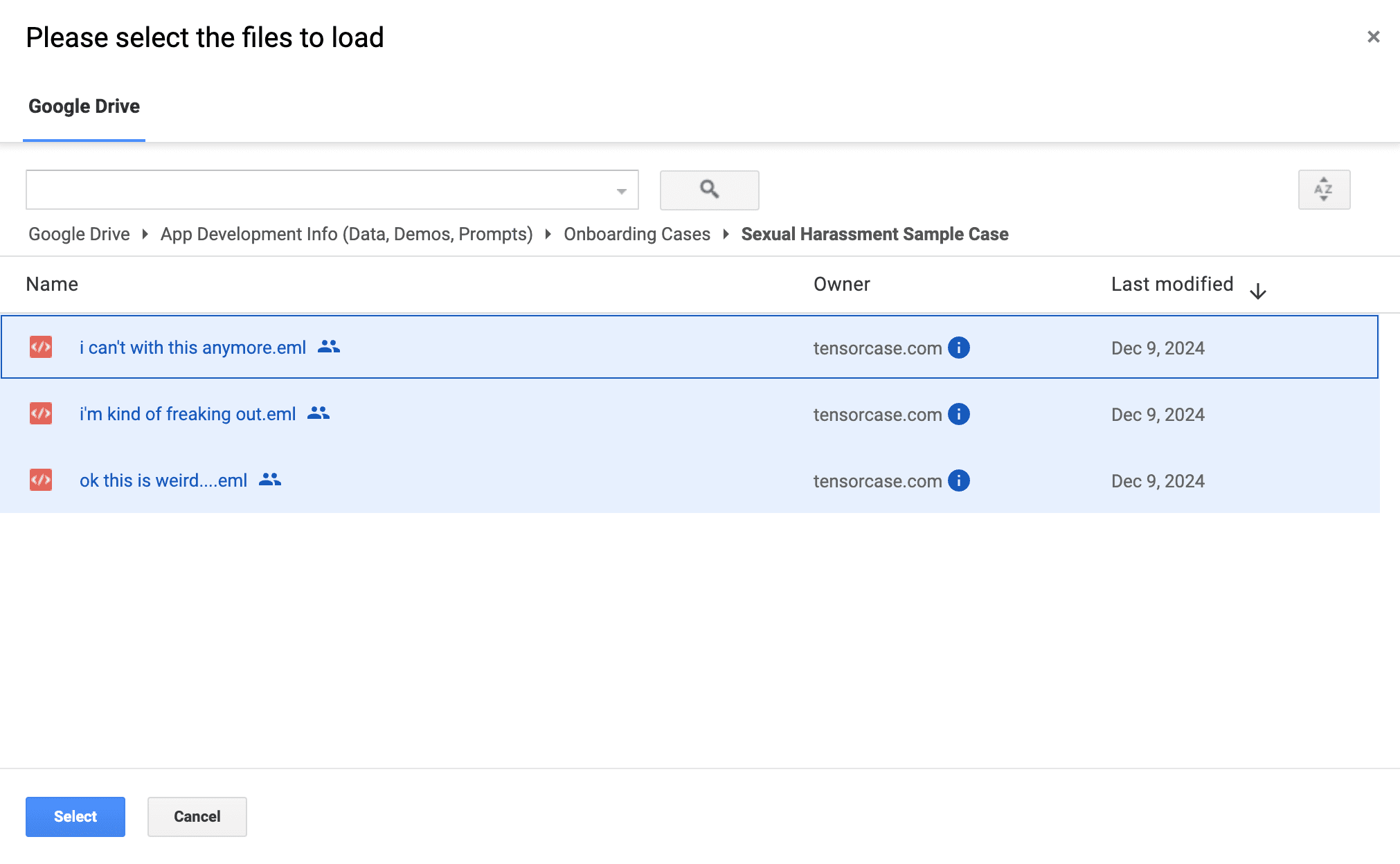 Google Drive Picker