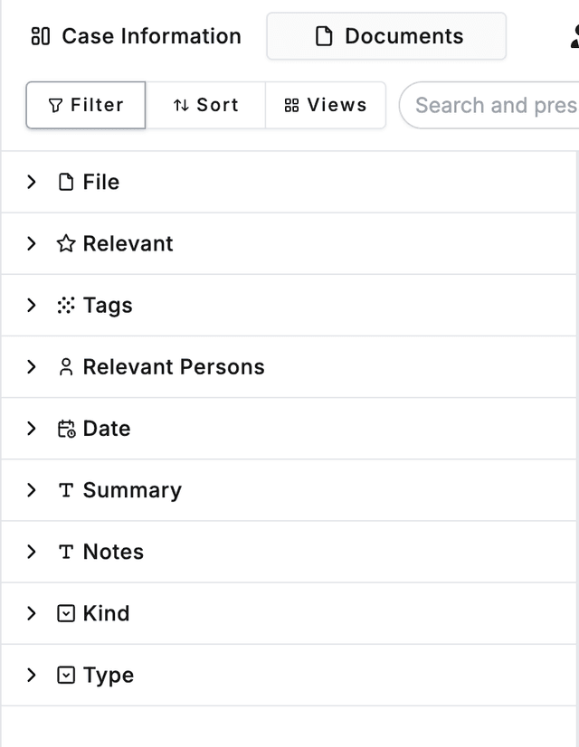 Filter Sort