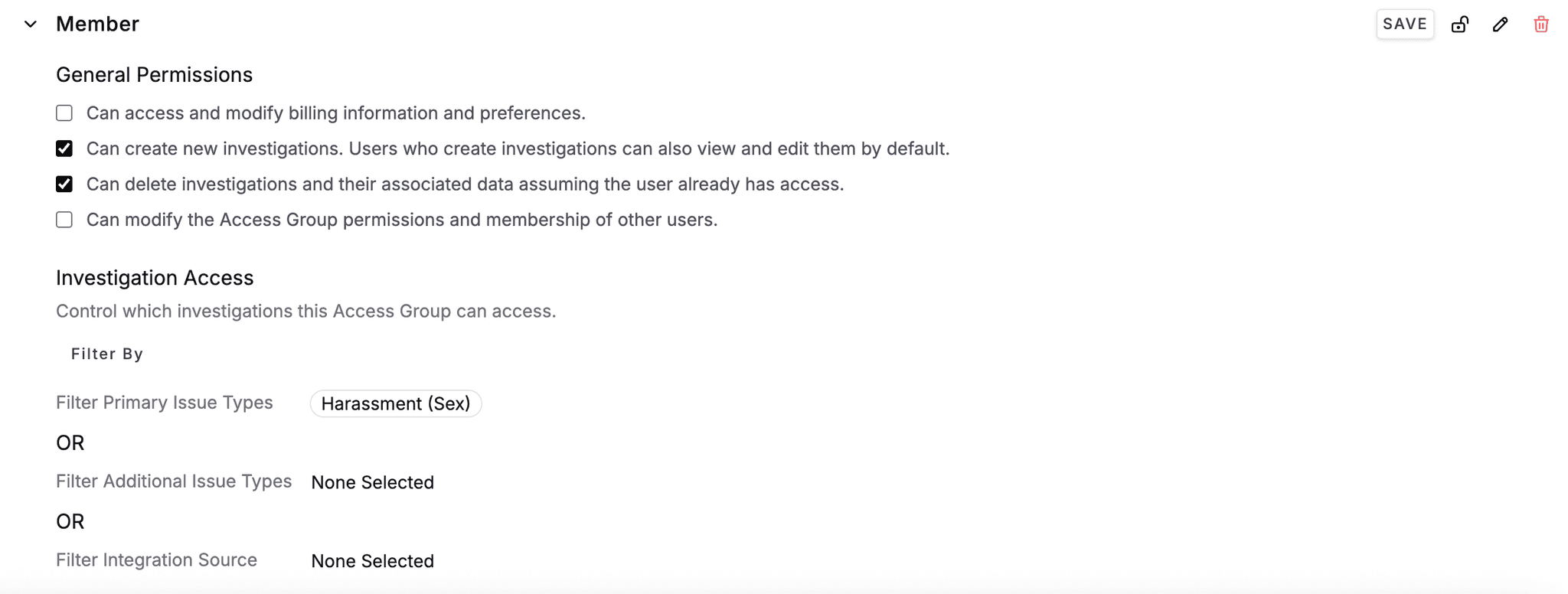 Access Groups
